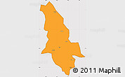 Political Simple Map of Ninglang, cropped outside