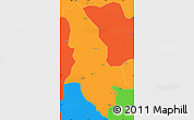 Political Simple Map of Ninglang
