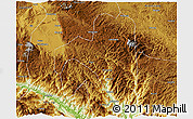 Physical 3D Map of Pingbian