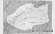 Gray 3D Map of Qiubei
