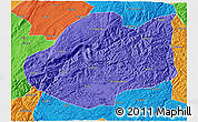 Political 3D Map of Qiubei