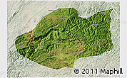 Satellite 3D Map of Qiubei, lighten