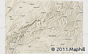 Shaded Relief 3D Map of Qiubei
