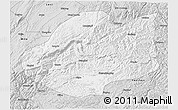 Silver Style 3D Map of Qiubei