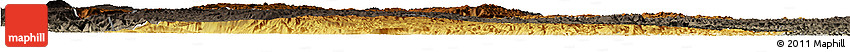 Physical Horizon Map of Qiubei, darken, semi-desaturated
