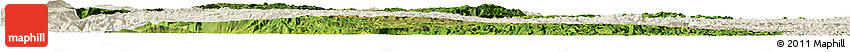 Satellite Horizon Map of Qiubei, shaded relief outside