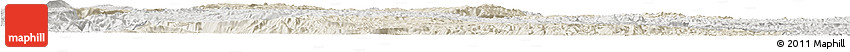 Shaded Relief Horizon Map of Qiubei, lighten, semi-desaturated