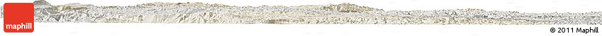 Shaded Relief Horizon Map of Qiubei, semi-desaturated
