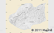 Classic Style Map of Qiubei, single color outside