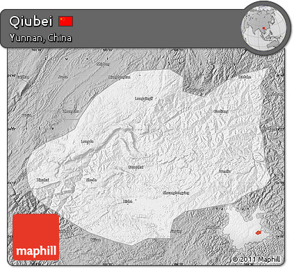 Gray Map of Qiubei