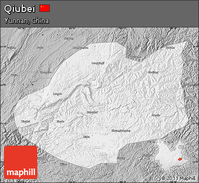 Gray Map of Qiubei
