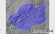 Political Map of Qiubei, desaturated