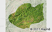 Satellite Map of Qiubei, lighten