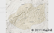 Shaded Relief Map of Qiubei, lighten
