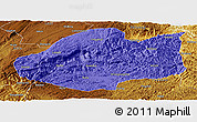 Political Panoramic Map of Qiubei, physical outside