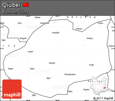 Blank Simple Map of Qiubei