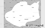 Gray Simple Map of Qiubei