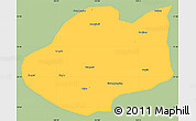 Savanna Style Simple Map of Qiubei, single color outside