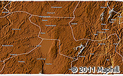 Physical 3D Map of Qujing