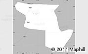 Gray Simple Map of Qujing