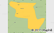 Savanna Style Simple Map of Qujing