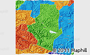 Political 3D Map of Shiping