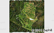 Satellite 3D Map of Shiping, darken