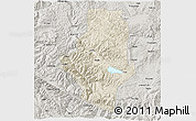 Shaded Relief 3D Map of Shiping, semi-desaturated