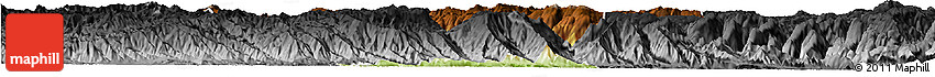 Physical Horizon Map of Shiping, darken, desaturated