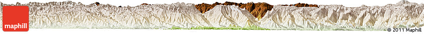 Physical Horizon Map of Shiping, lighten