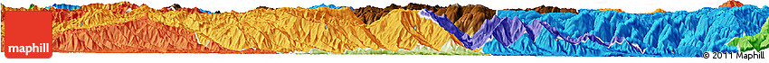 Physical Horizon Map of Shiping, political outside