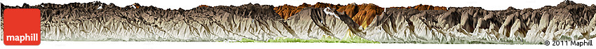 Physical Horizon Map of Shiping, semi-desaturated