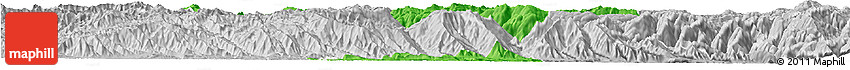 Political Horizon Map of Shiping, lighten, desaturated