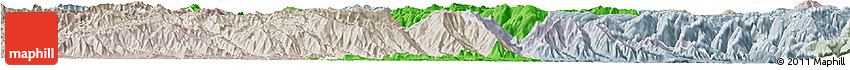 Political Horizon Map of Shiping, lighten, semi-desaturated