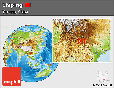 Physical Location Map of Shiping