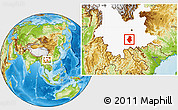 Physical Location Map of Shiping, highlighted parent region