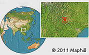 Satellite Location Map of Shiping