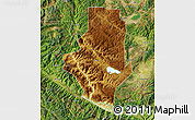 Physical Map of Shiping, satellite outside