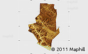 Physical Map of Shiping, single color outside