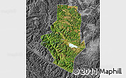 Satellite Map of Shiping, desaturated