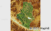 Satellite Map of Shiping, physical outside