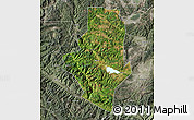 Satellite Map of Shiping, semi-desaturated