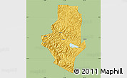 Savanna Style Map of Shiping, single color outside