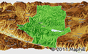 Political Panoramic Map of Shiping, physical outside