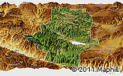 Satellite Panoramic Map of Shiping, physical outside