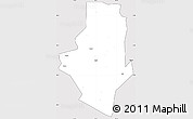 Silver Style Simple Map of Shiping, cropped outside