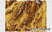 Physical 3D Map of Shuangjiang