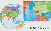 Political Location Map of Shuangjiang