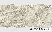 Shaded Relief Panoramic Map of Shuangjiang