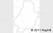 Blank Simple Map of Shuangjiang, cropped outside, no labels